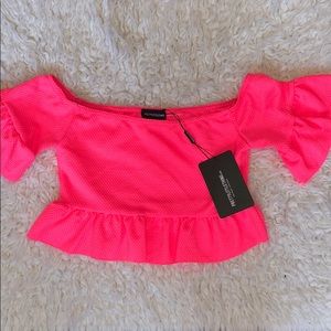 Pretty little thing off  shoulder top.new w tags